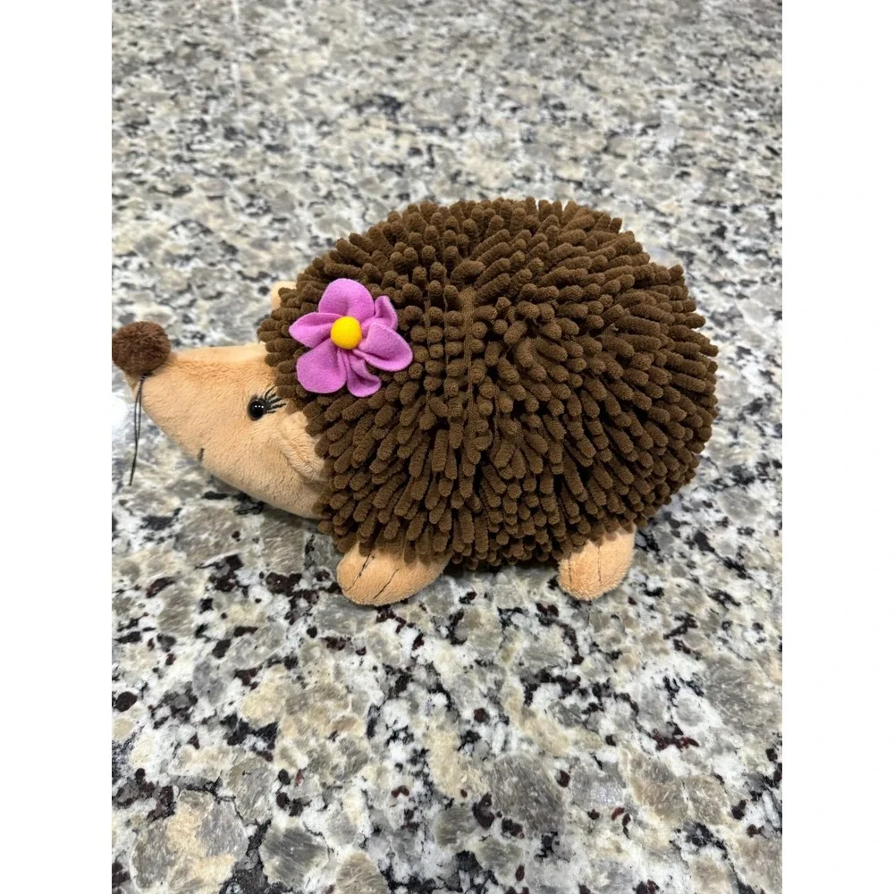 ABC Bakers Girl Scout Hedgehog Plush Brown Pink Flower 2015-2016 New England Toy